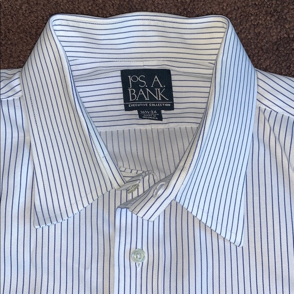 Almost New Jos. A. Bank Button Down, 16 1/2 - 34